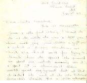 Letter from Florrie Warren to Emmeline Pethick-Lawrence